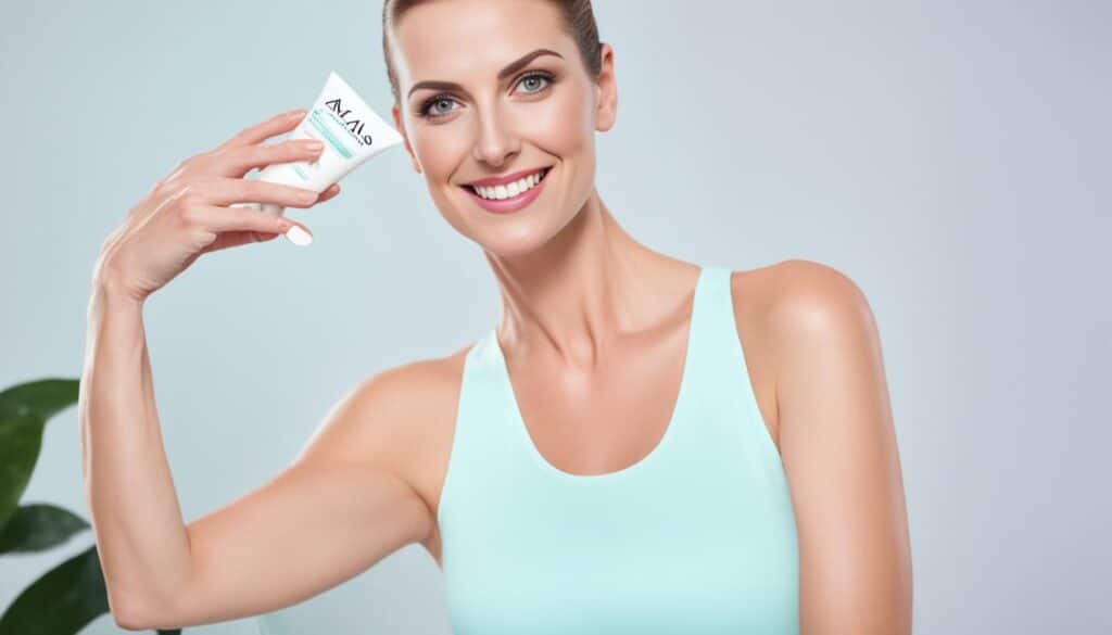 depilación con crema axilas